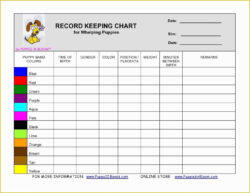 blank manual record keeping template sample