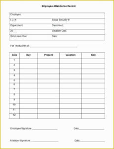 blank restaurant record keeping template