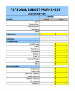 editable budget record keeping template pdf