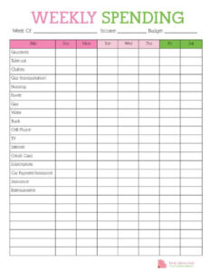 editable budget record keeping template sample