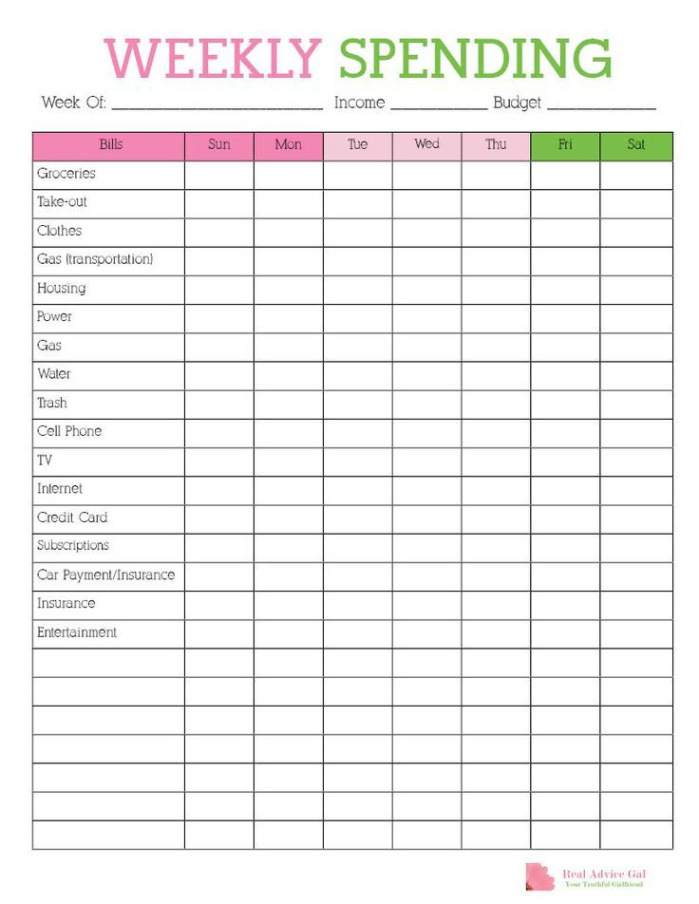 editable budget record keeping template sample