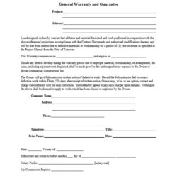 editable warranty record keeping template