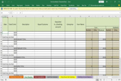 free blank certified organic record keeping templates excel