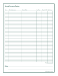 free blank donation record keeping template word