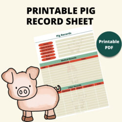 free editable animal record keeping template pdf