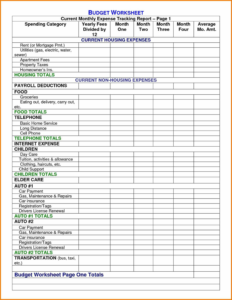 free editable budget record keeping template example