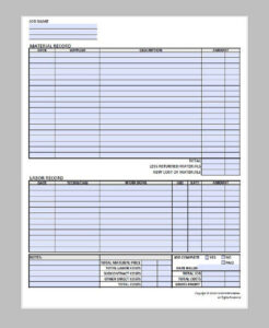 free editable ministry of labour record keeping template pdf