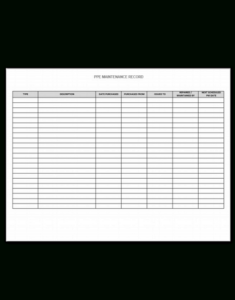 free editable ppe record keeping template excel