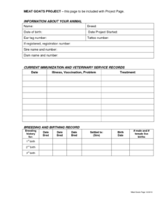 free  goat record keeping template doc