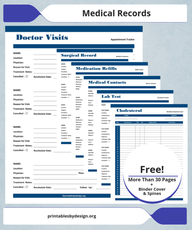 free  personal record keeping template sample