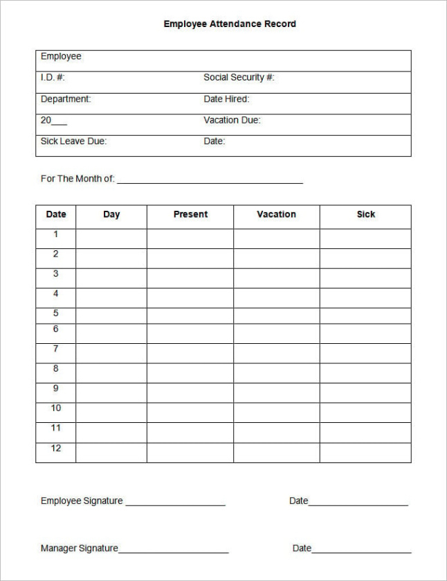 free printable dance studio record keeping template pdf