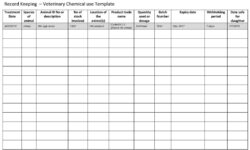 free printable expense record keeping template excel