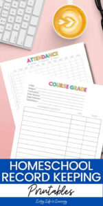 free printable homeschool record keeping template example