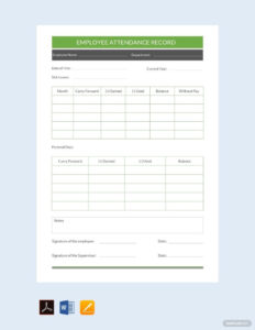 free printable personal record keeping template word