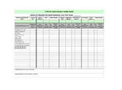 free printable preventive maintenance and record keeping template sample