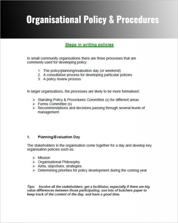 free printable record keeping policy and procedures template excel