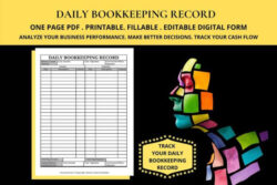 free  small business record keeping template doc