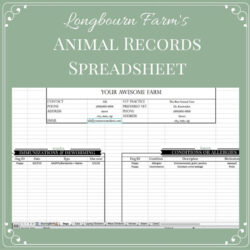 printable animal record keeping template pdf