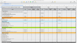 printable budget record keeping template