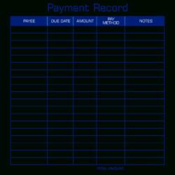 printable investment record keeping template word