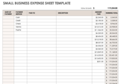 printable tax record keeping template doc