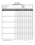 sample medication administration record template