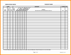 sample medication administration record template word