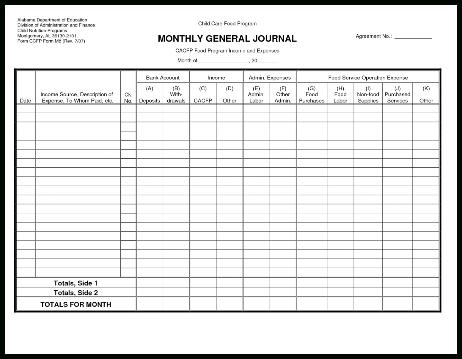 sample small business record keeping template example