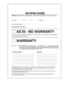 sample warranty record keeping template