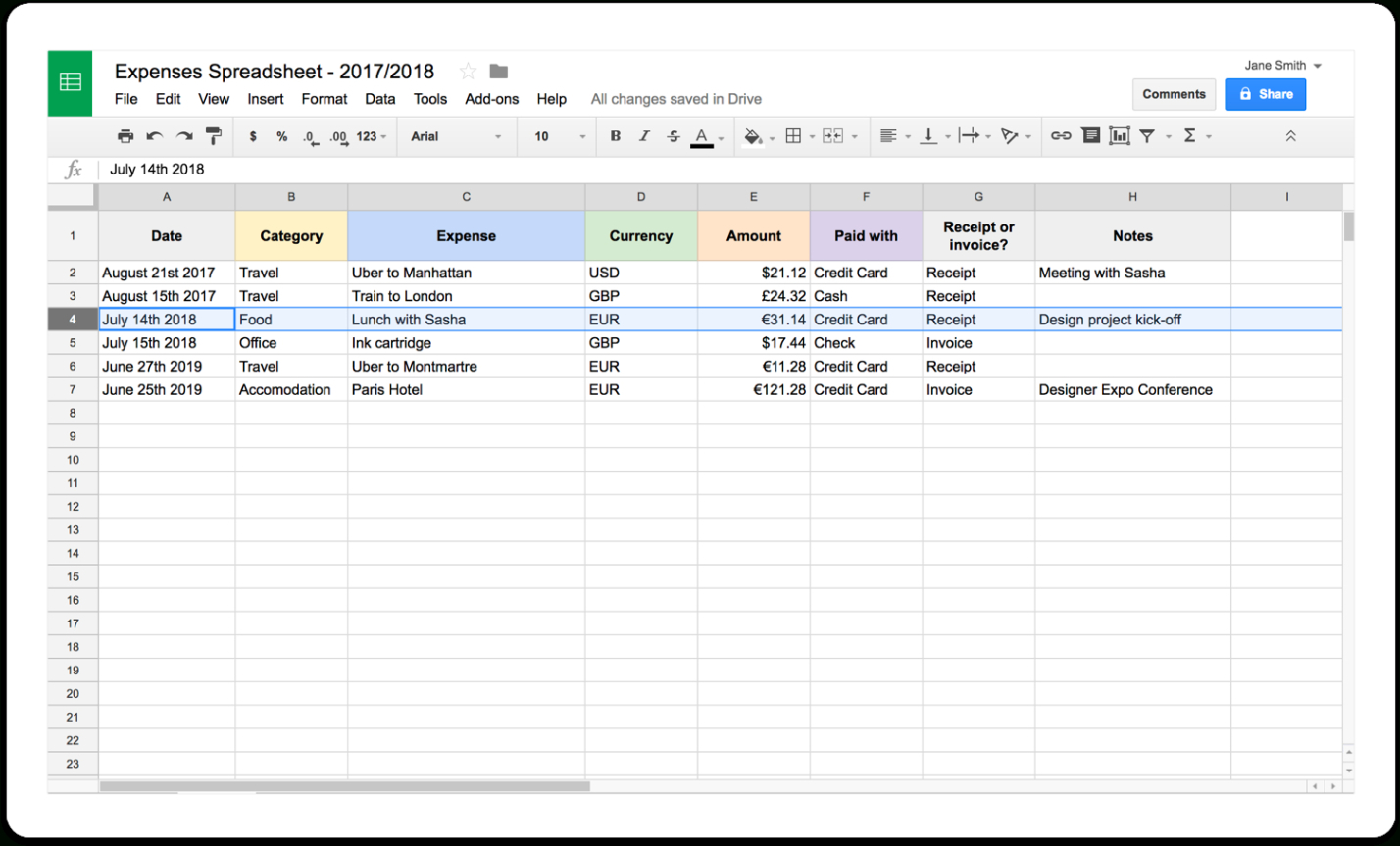 self employed record keeping template pdf