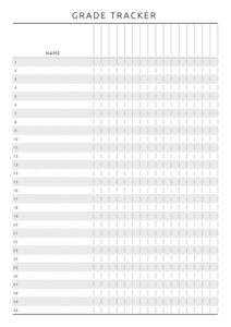 teacher record keeping template