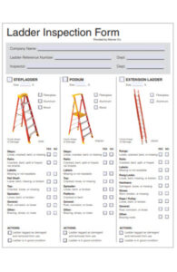 blank building inspection records template pdf