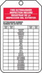 blank fire extinguisher inspection record template