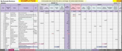 business financial records template doc