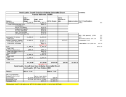 church financial record book template word