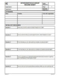 editable employee record of conversation template