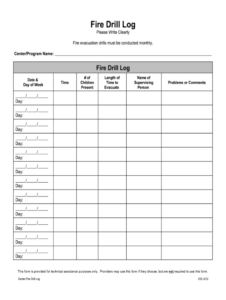 fire extinguisher inspection record template