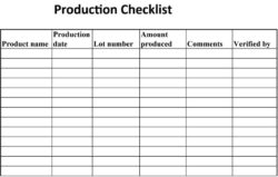 food safety program record template word