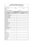 free blank first aid kit inspection record template doc