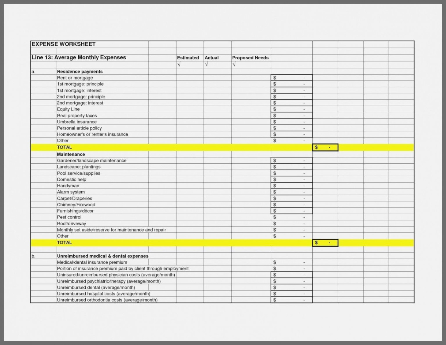 free printable tenant rental payment record template excel