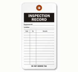 sample fire extinguisher inspection record template