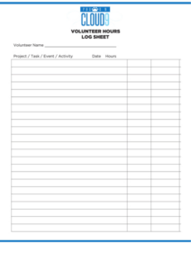 volunteer hours tracking record template sample