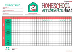 attendance record template for childminders word