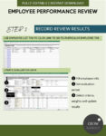 blank employee performance record template pdf