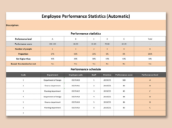 blank employee performance record template word