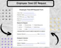 blank employee time off record template example