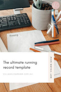 blank math running records template example