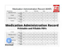 blank weekly medication administration record template word