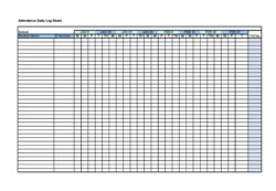 editable monthly employee attendance record template word