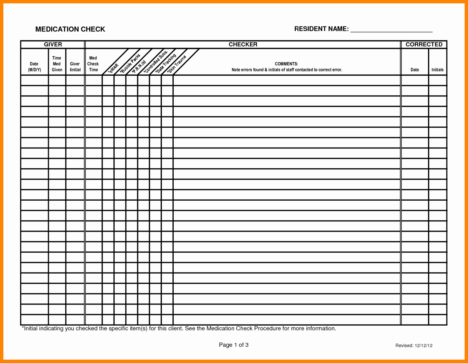 editable prn medication administration record template